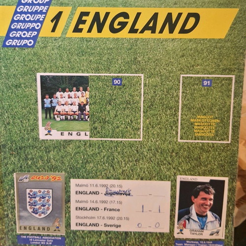 Panini Album EURO '92 used, rare collectible