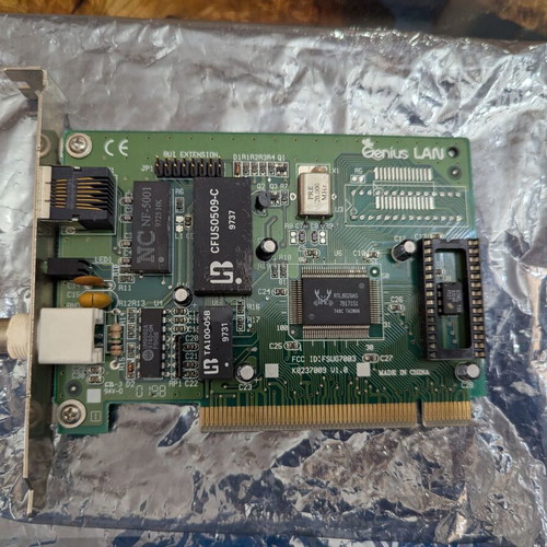 Genius LAN Combo PCI network card RJ-45 & BNC, Realtek RTL8029AS