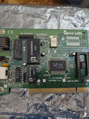 Genius LAN Combo PCI network card RJ-45 & BNC, Realtek RTL8029AS