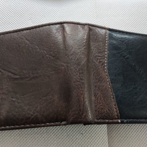 Mcan leather men's wallet new, black and brown