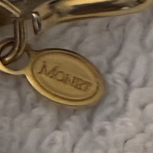 Vintage Monet gold-plated choker and bracelet set