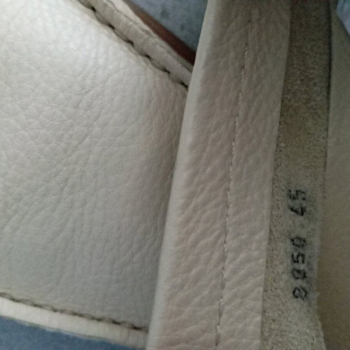 Leather shoes size 45 like new, beige loafers
