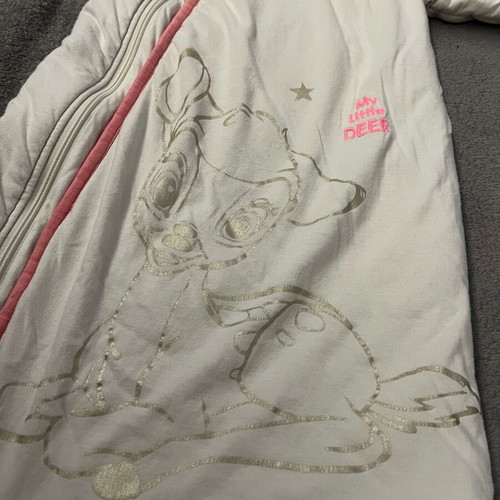 Bambi sleeping bag like new with cotton lining and zipper