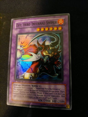 Yu-Gi-Oh Evil Hero Infernal Sniper Super Rare DP06-EN012 1st edition like new