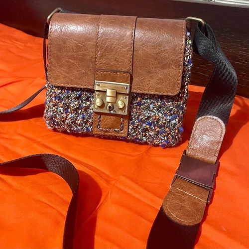 Handmade vintage bag like new, multicolored
