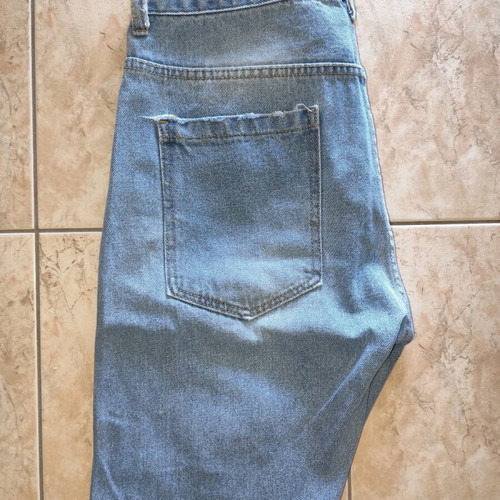 Zara denim bermuda size L blue like new