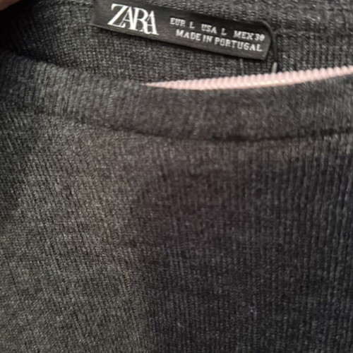 Zara knitted dress like new, gray, size XL