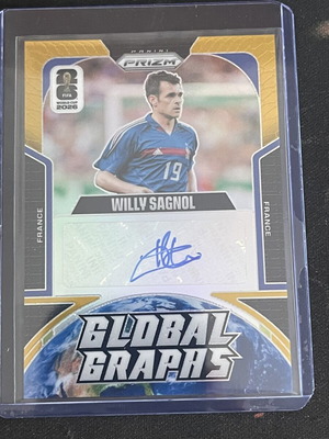 Willy Sagnol Global Graphs Prizm World Cup card like new