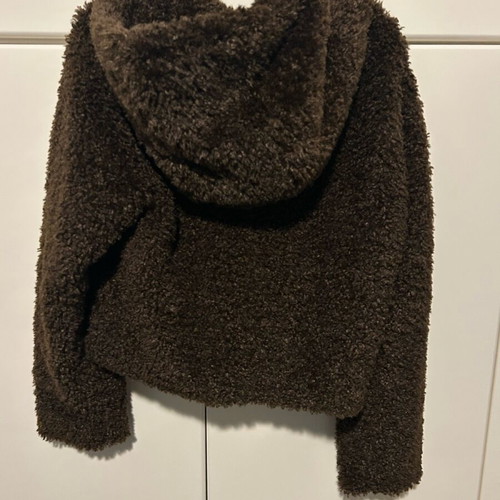 Zara short brown shearling jacket like new