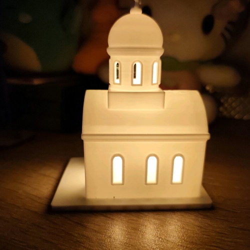 3D Printed Decorative LED Church Lamp New