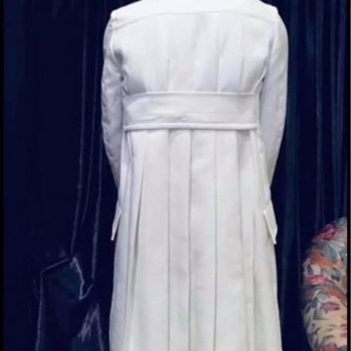 Italian outerwear 100% cotton new, white, size L