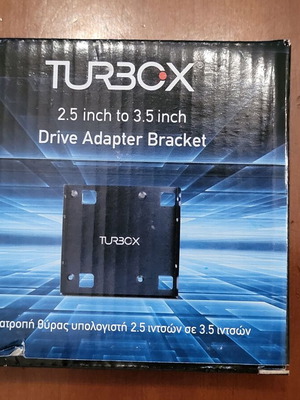Turbo-X 2.5" to 3.5" drive adapter bracket new in box