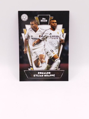 Topps Deco UEFA UCC Ronaldo Kylian Mbappe Real Madrid card like new