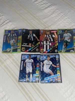 Panini Super League κάρτες seasons 22/23-23/24, σαν καινούργιο, σετ 6
