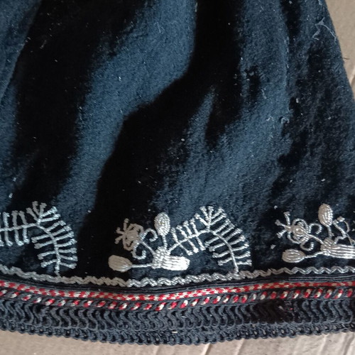 Collectible traditional wool dress of the era used