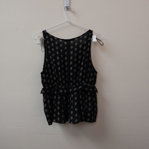Pull&Bear women's short sleeveless top used, black, size S