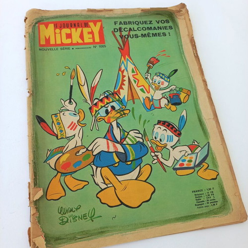 Le Journal de Mickey used comic 1971 large format