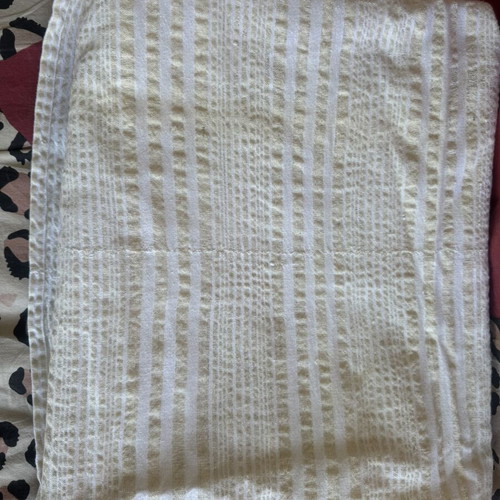 Handmade wool woven blanket like new, 2.20x1.70 m