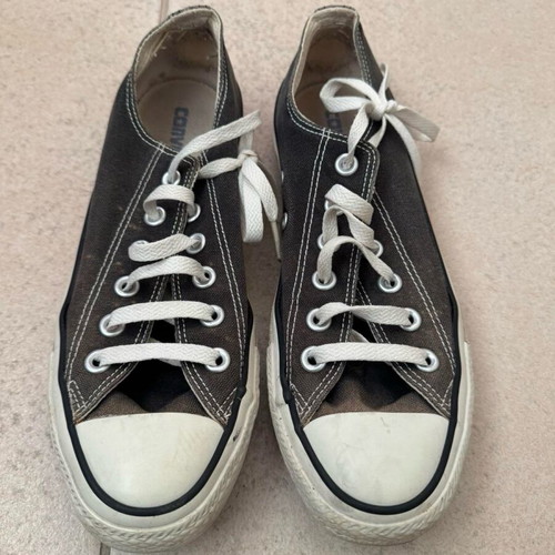 Converse All Star low top sneakers like new, black gray
