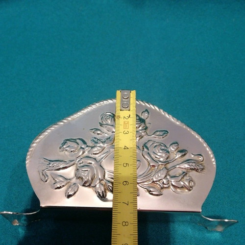 silver-plated napkin holder