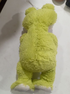 Plush frog used, height 27 cm