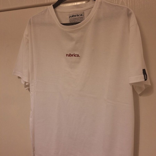 T-shirt with embroidery unisex new, 100% organic cotton, size M