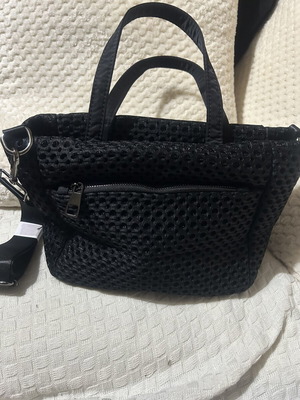 Crossbody bag like new, black with external and internal pockets