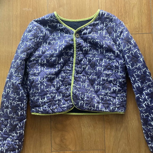 Ikks jacket like new, length 32 cm, white and blue