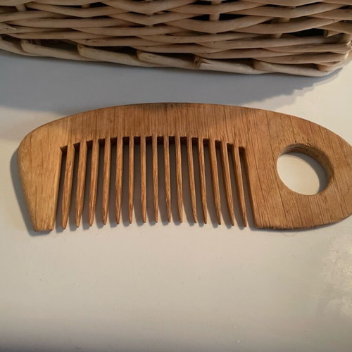 Wooden comb medium size made of natural wood like new