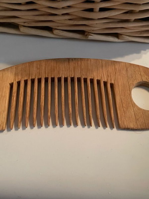 Wooden comb medium size made of natural wood like new