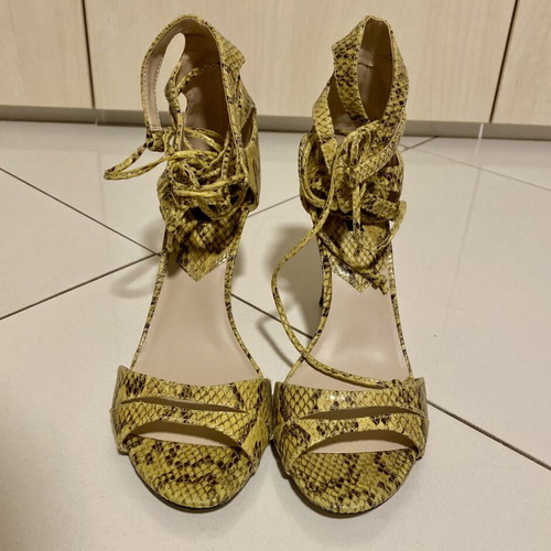 Mango sandals with ankle laces, new, heel height 10cm, size 39