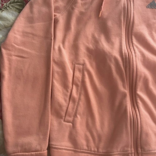 Nike womens zip-up hoodie coral dry fit