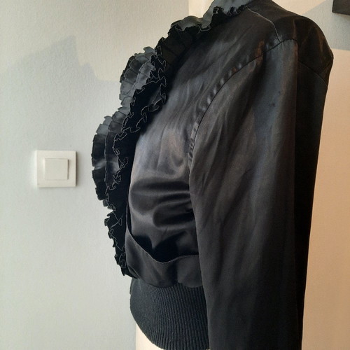 Black cardigan used, size small, V & M