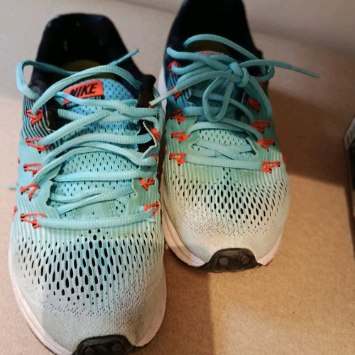 Nike sport shoes Zoom Pegasus 33 used, blue size 38.5
