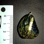  5 μενταγιόν από φυσική πέτρα με χρυσό