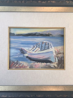 Ach. Aivazoglou painting like new, small oil on canvas