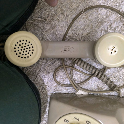 Vintage telephone used, Greek made 1972