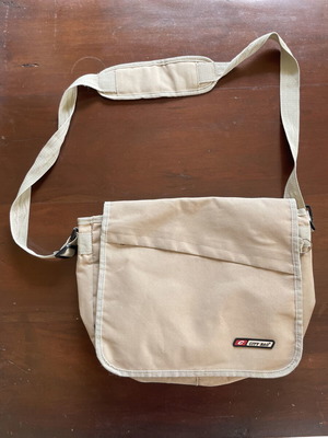 City Bag messenger bag used, beige khaki crossbody
