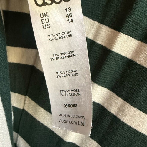 ASOS striped green dress with open back - 3,00 - Vendora.cy ASOS striped green dress with open back - 3,00 - Vendora.cy