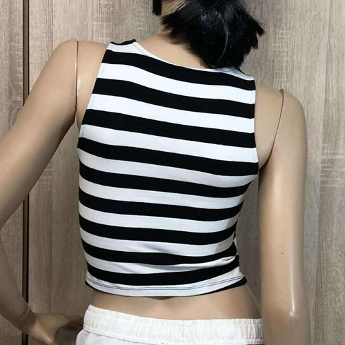 Basics top like new, size S/M, black and white