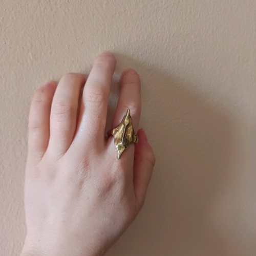 Silver 925 ring gold plated used