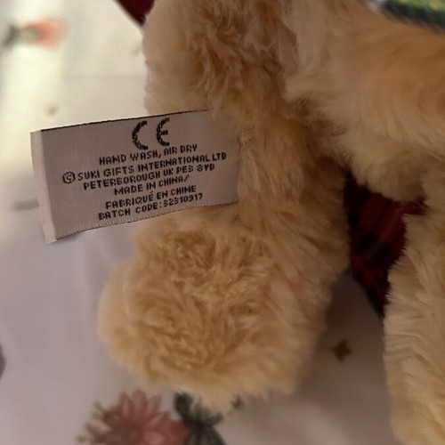 Suki Piper Bagpipe Bear plush in excellent condition
