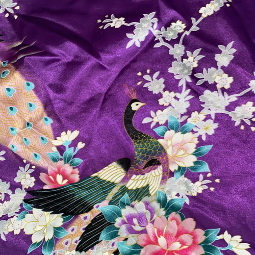 Traditional Thai kimono like new, purple, size XS