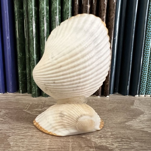 Handmade Panagia Ierousolymitsa Icon in Natural Shell like new