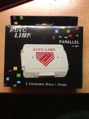 Autolink AL261 parallel printer connector for two computers new