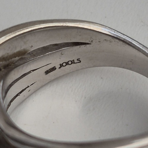 Jools silver ring used, 925 sterling, 18 mm diameter