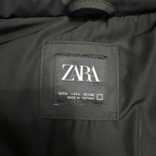 Men's puffer vest Zara like new, black, size L