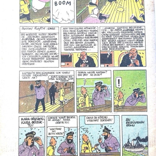 Tintin: Bir Yildiz Kaydi used comic in Turkish