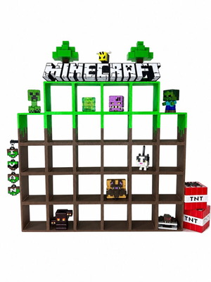 Minecraft Kinder Joy figure display stand new