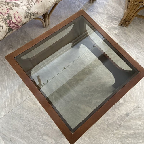 Vintage Side Coffee Table used with Mid-Century Minimalist Design